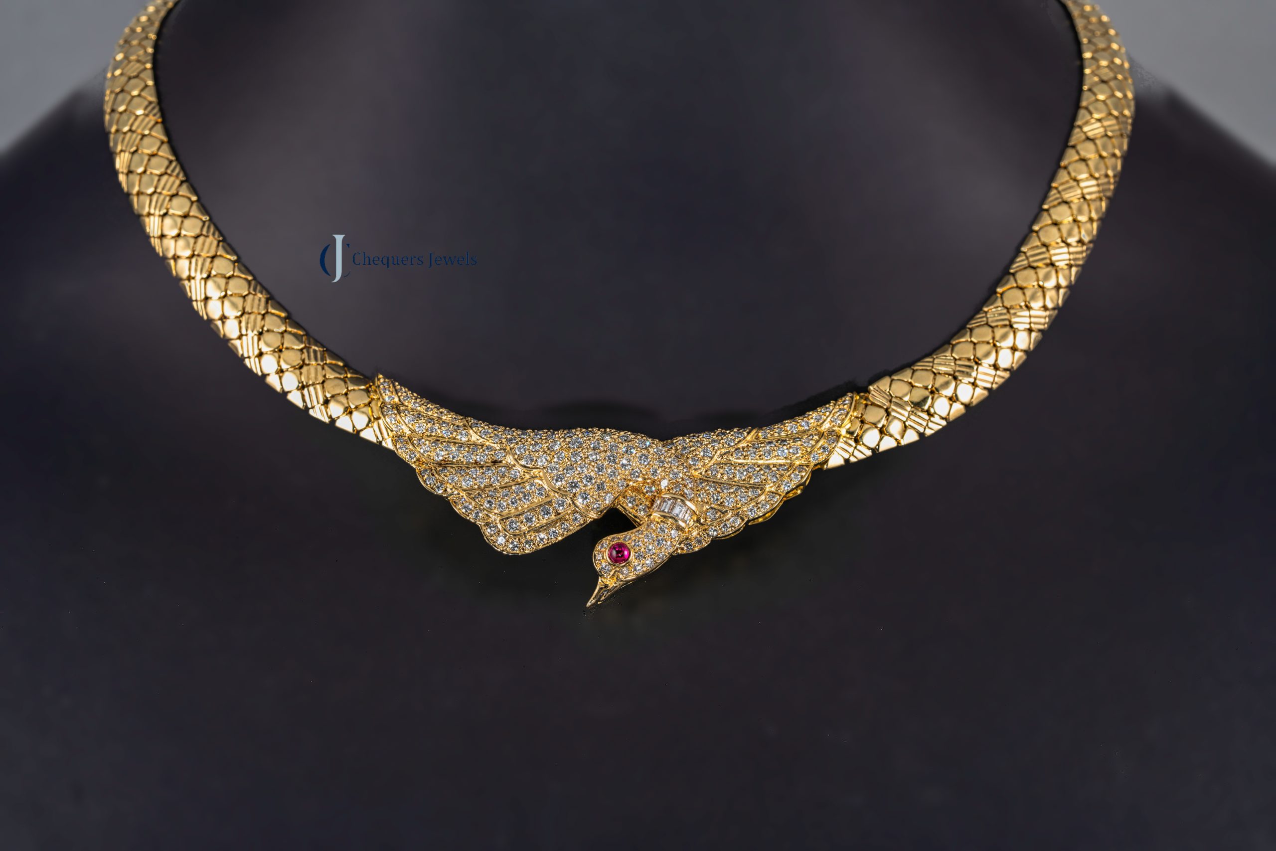 24.10 CTW Diamond Oval Link Yellow Gold Necklace | Lee Michaels Fine Jewelry